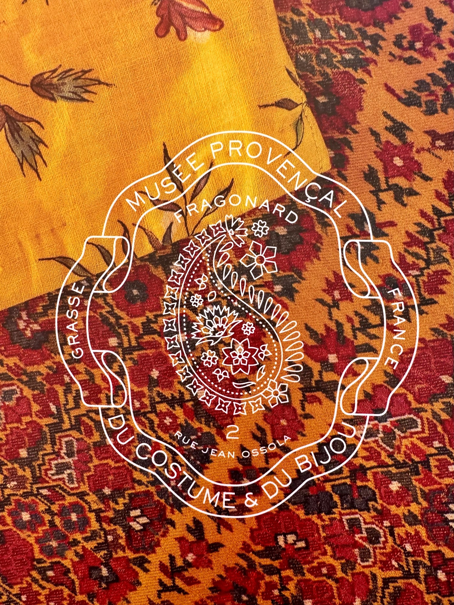 A printed Fragonard scarf, Musée Provençal du Costume et du Bijou, Grasse