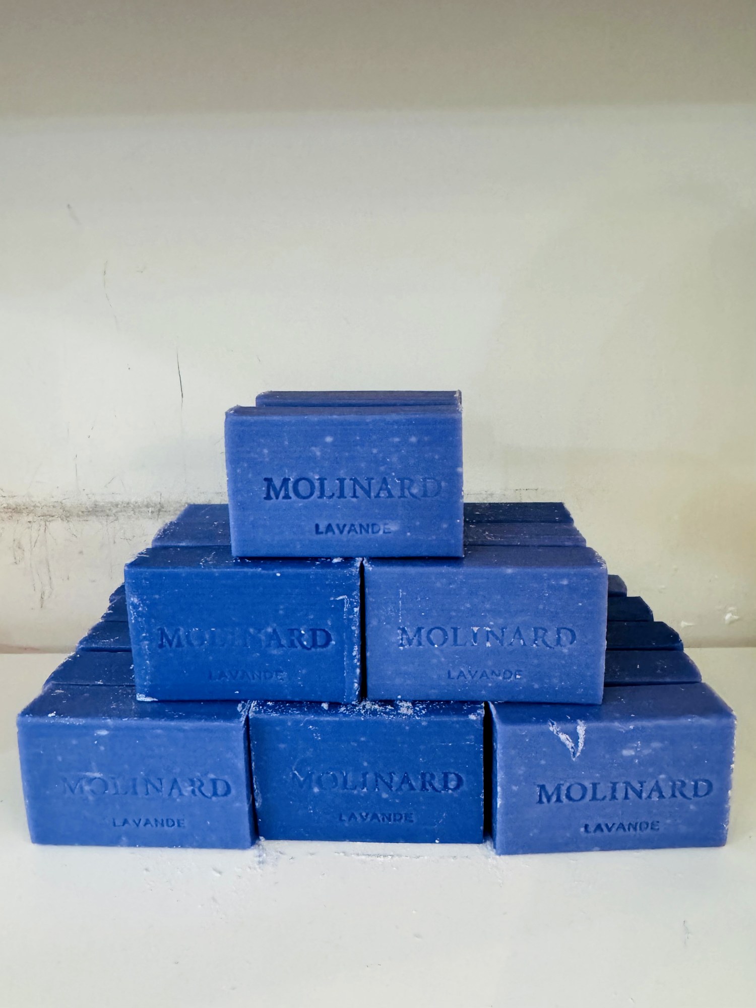 Soaps stacked in a shop in the old town of Grasse