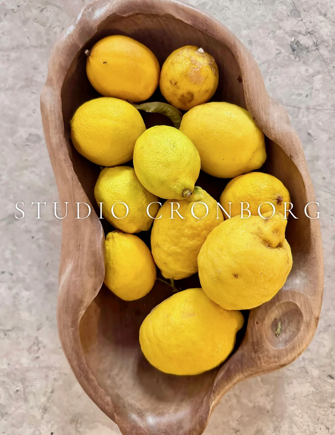 Studio Cronborg. Lemons in a carved bowl, Florence