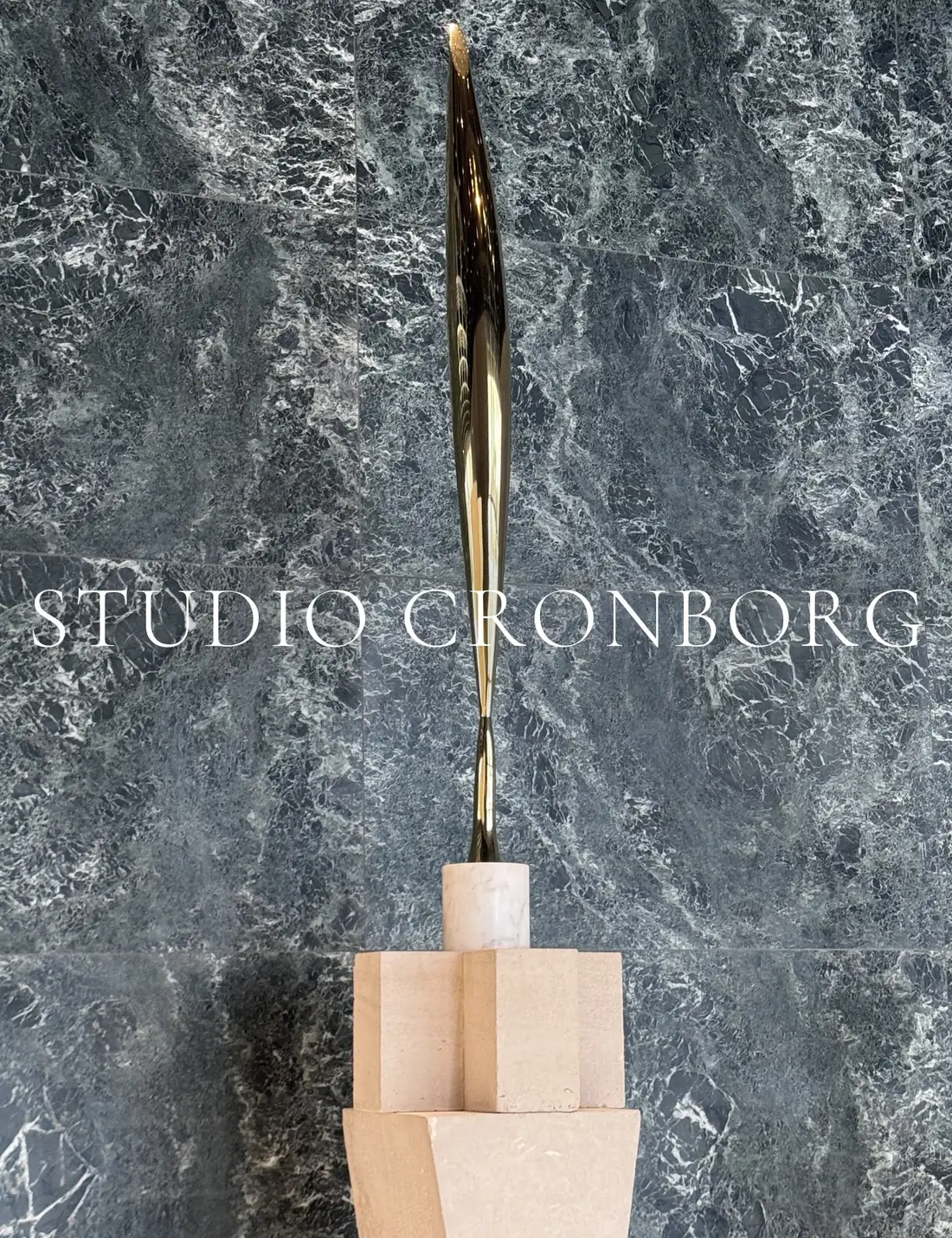 Studio Cronborg. Bird in Space, Brancusi, on grey marble