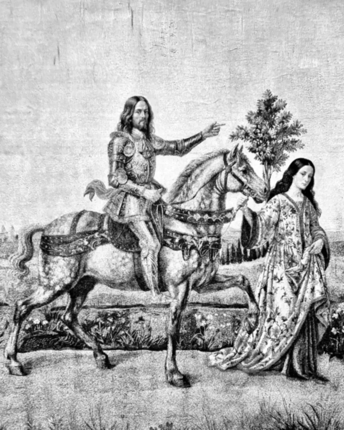 Renaissance tapestry detail